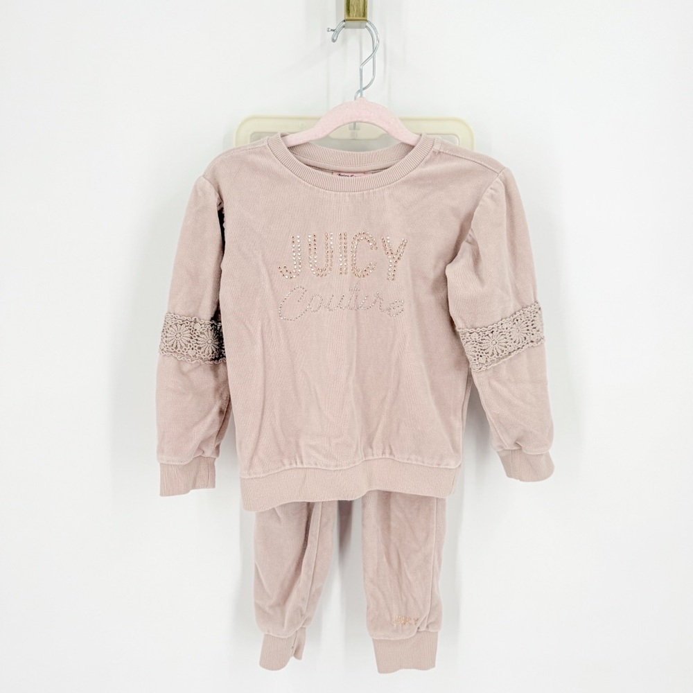Juicy Couture Kids Matching Set in Light Pink